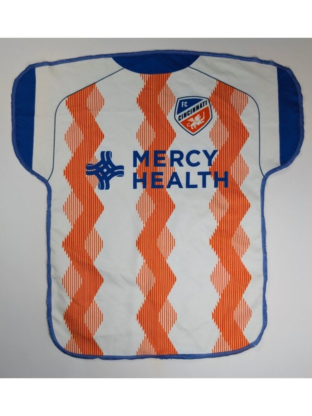 FC Cincinnati MLS Soccer Rally Towel Jersey White Orange Stripe Microfiber FCC